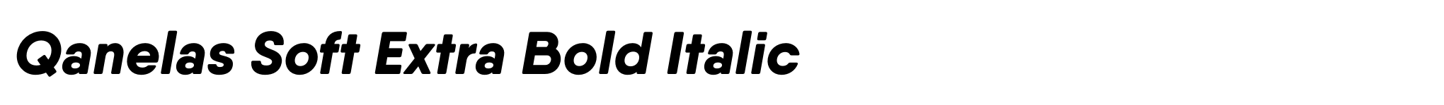 Qanelas Soft Extra Bold Italic image